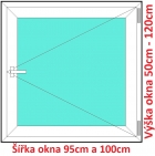 Plastov okna O SOFT rka 95 a 100cm